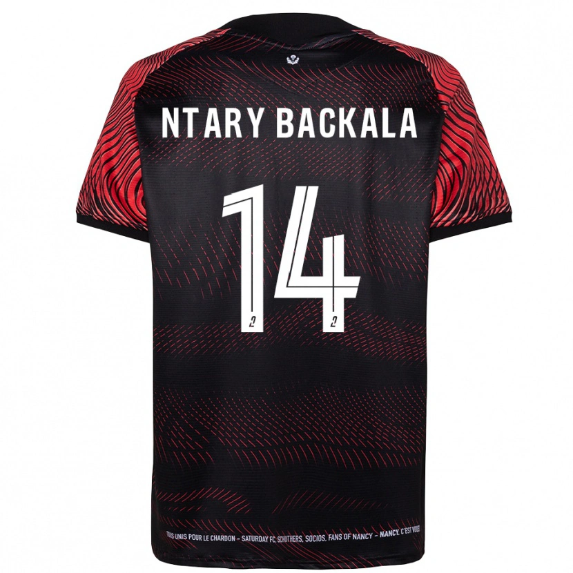 Danxen Uomo Maglia Jordy Ntary Backala #14 Bianco Rosso Kit Gara Home 2025/26 Maglietta