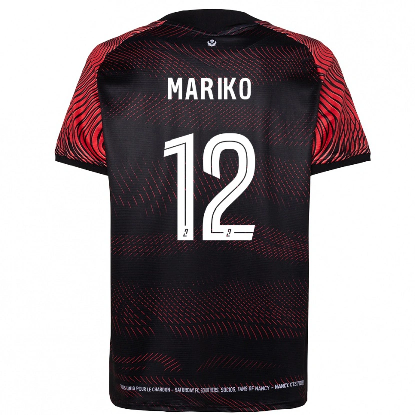 Danxen Uomo Maglia Lamine Mariko #12 Bianco Rosso Kit Gara Home 2025/26 Maglietta