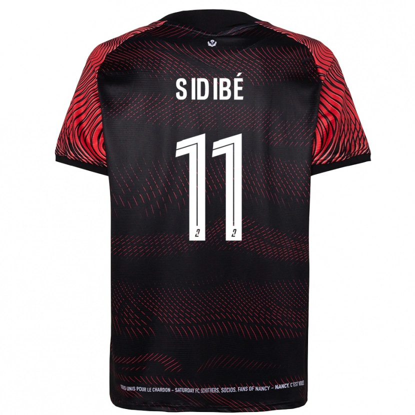 Danxen Uomo Maglia Oumar Sidibé #11 Bianco Rosso Kit Gara Home 2025/26 Maglietta