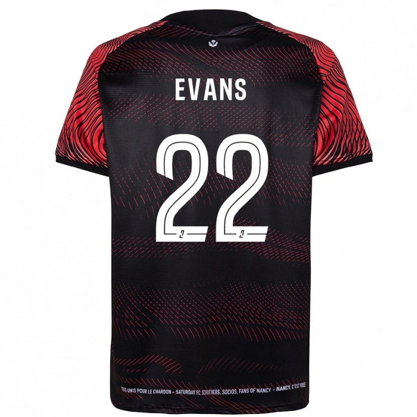 Danxen Uomo Maglia Jimmy Evans #22 Bianco Rosso Kit Gara Home 2025/26 Maglietta