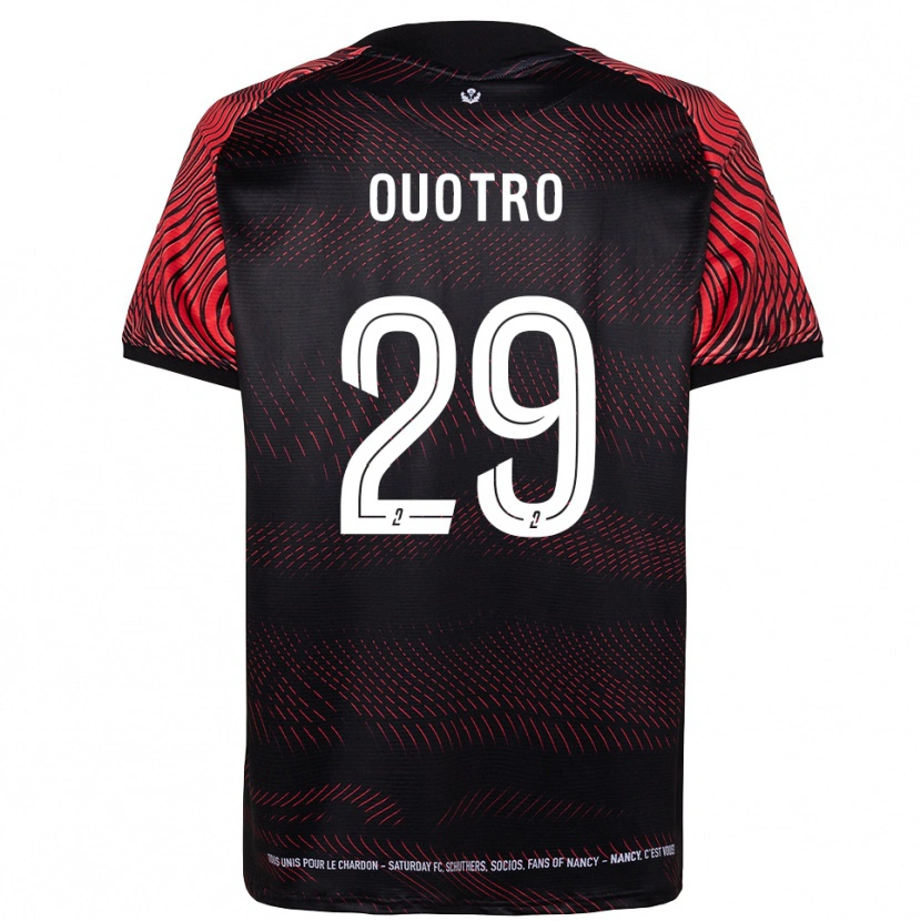 Danxen Uomo Maglia Patrick Ouotro #29 Bianco Rosso Kit Gara Home 2025/26 Maglietta
