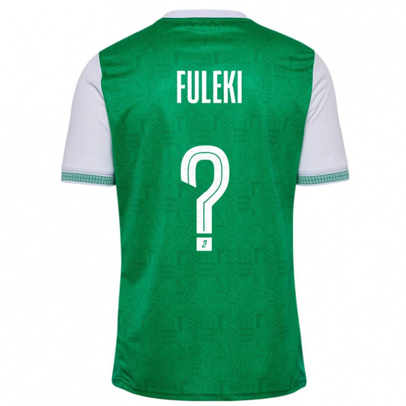 Danxen Uomo Maglia Samuel Fuleki #0 Verde Bianco Kit Gara Home 2025/26 Maglietta