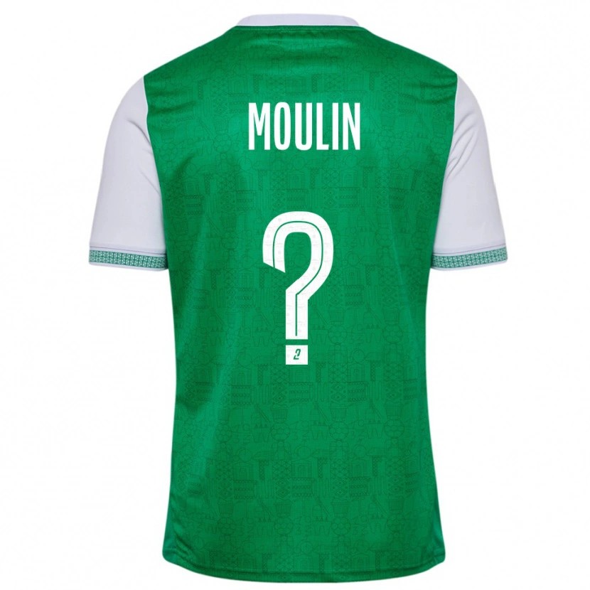 Danxen Uomo Maglia Noah Moulin #0 Verde Bianco Kit Gara Home 2025/26 Maglietta