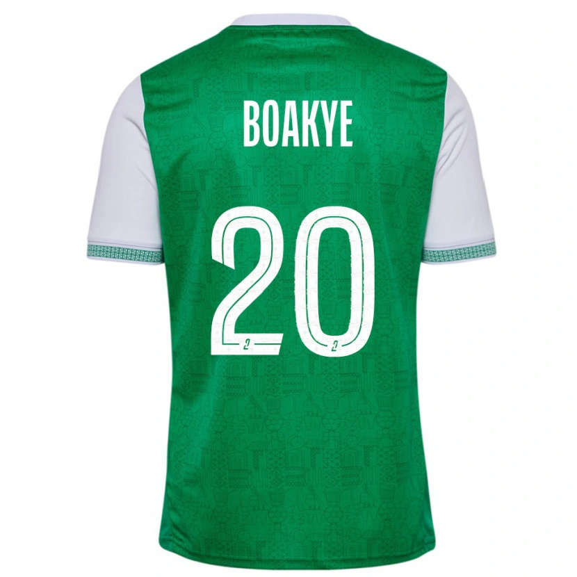 Danxen Uomo Maglia Augustine Boakye #20 Verde Bianco Kit Gara Home 2025/26 Maglietta