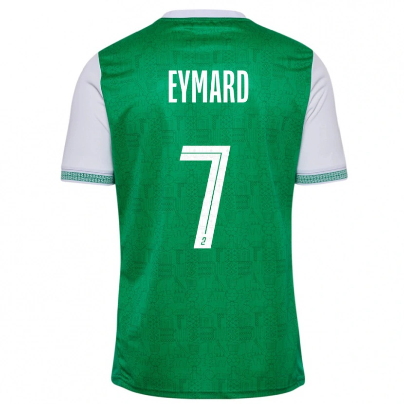 Danxen Uomo Maglia Paul Eymard #7 Verde Bianco Kit Gara Home 2025/26 Maglietta