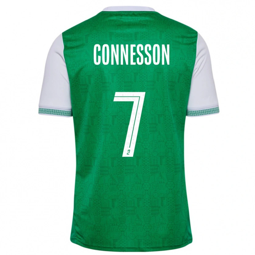 Danxen Uomo Maglia Adèle Connesson #7 Verde Bianco Kit Gara Home 2025/26 Maglietta
