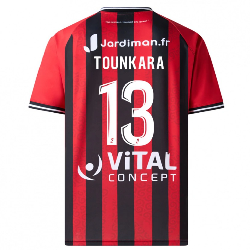 Danxen Uomo Maglia Fadiala Tounkara #13 Rosso Nero Kit Gara Home 2025/26 Maglietta