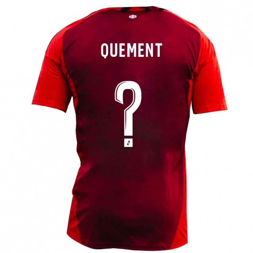 Danxen Uomo Maglia Lucas Quement #0 Rosso Borgogna Kit Gara Home 2025/26 Maglietta
