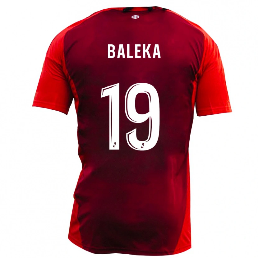 Danxen Uomo Maglia Randy Baleka #19 Rosso Borgogna Kit Gara Home 2025/26 Maglietta