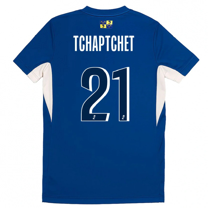 Danxen Uomo Maglia Allan Tchaptchet #21 Blu Blu Marino Kit Gara Home 2025/26 Maglietta