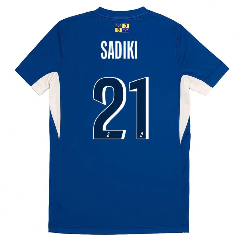 Danxen Uomo Maglia Nehla Sadiki #21 Blu Blu Marino Kit Gara Home 2025/26 Maglietta