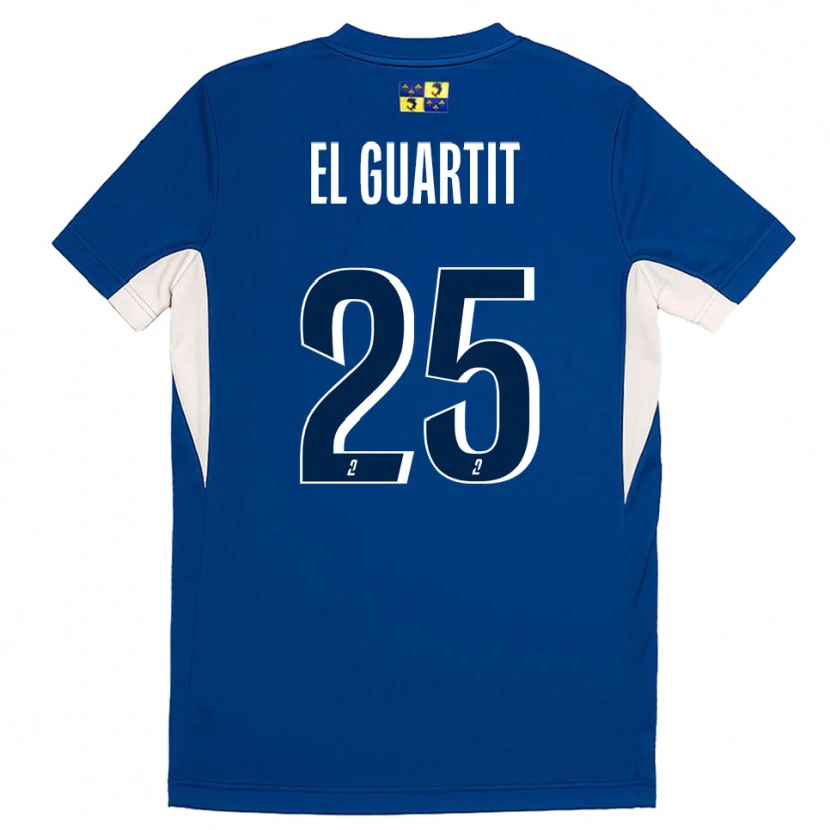 Danxen Uomo Maglia Yassine El Guartit #25 Blu Blu Marino Kit Gara Home 2025/26 Maglietta