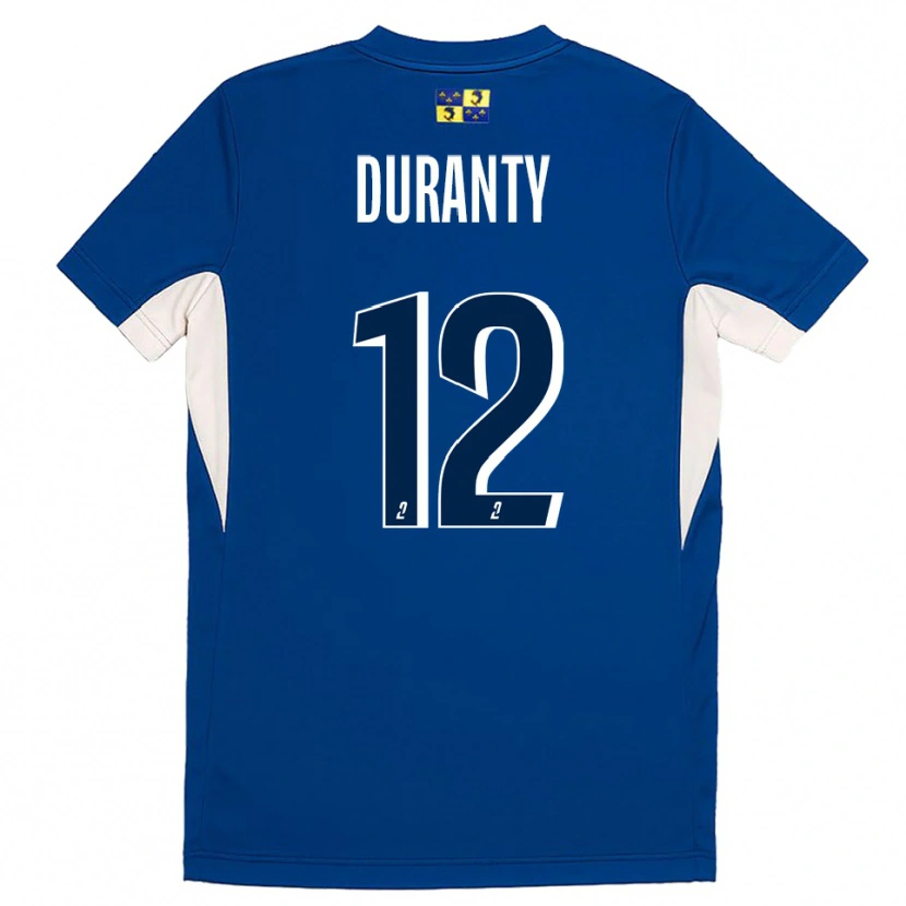 Danxen Uomo Maglia Audrey Duranty #12 Blu Blu Marino Kit Gara Home 2025/26 Maglietta