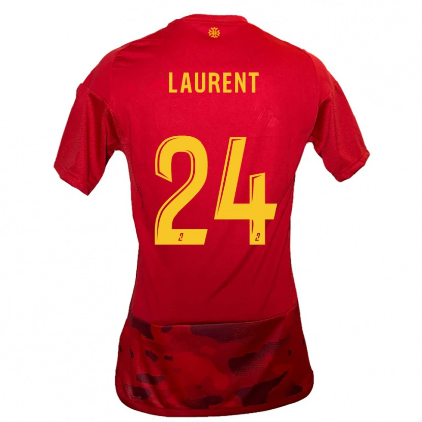 Danxen Uomo Maglia Loni Laurent #24 Rosso Giallo Kit Gara Home 2025/26 Maglietta