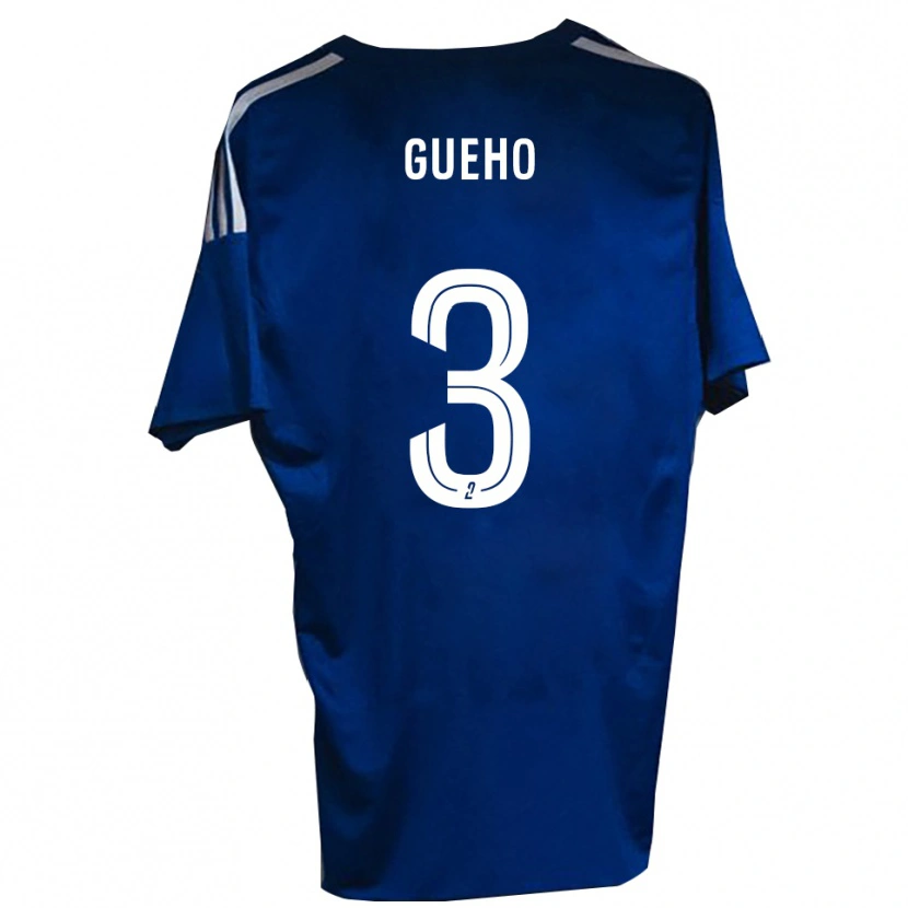 Danxen Uomo Maglia Loup-Diwan Gueho #3 Blu Bianco Kit Gara Home 2025/26 Maglietta