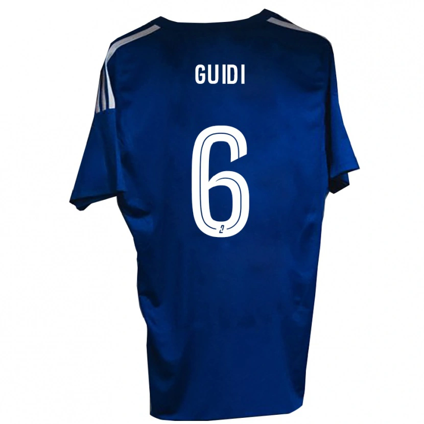 Danxen Uomo Maglia Dumè Guidi #6 Blu Bianco Kit Gara Home 2025/26 Maglietta