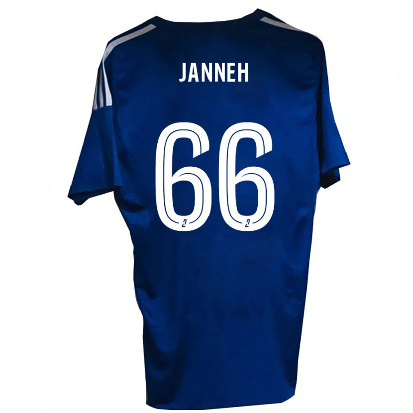 Danxen Uomo Maglia Jocelyn Janneh #66 Blu Bianco Kit Gara Home 2025/26 Maglietta