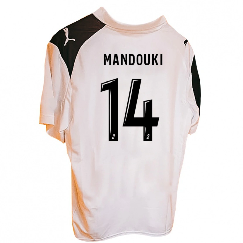 Danxen Uomo Maglia Cyril Mandouki #14 Arancione Nero Kit Gara Home 2025/26 Maglietta
