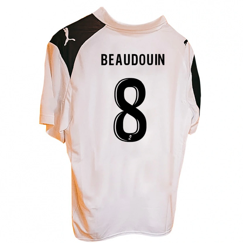 Danxen Uomo Maglia Alessio Beaudouin #8 Arancione Nero Kit Gara Home 2025/26 Maglietta