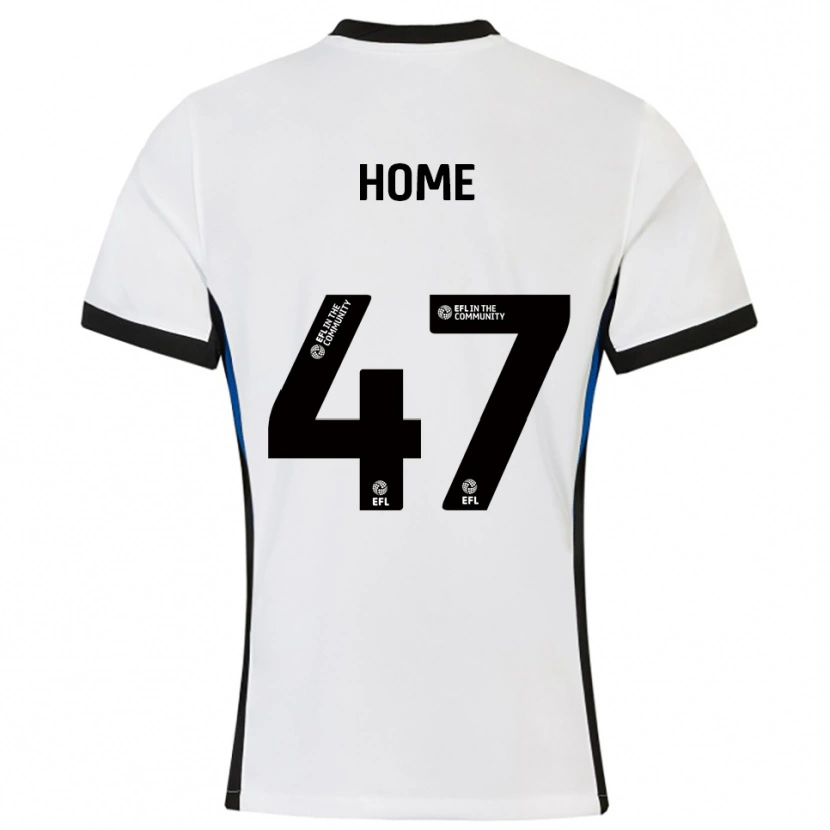 Danxen Uomo Maglia Josh Home #47 Bianco Blu Kit Gara Away 2025/26 Maglietta
