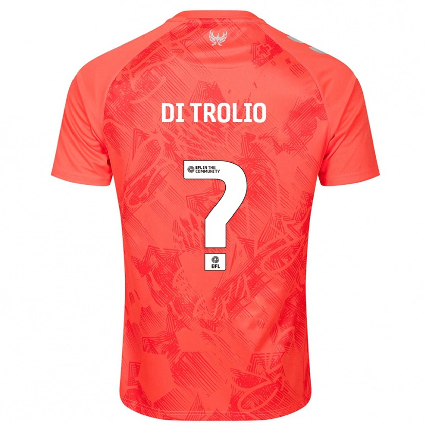 Danxen Uomo Maglia Riccardo Di Trolio #0 Arancione Bianco Kit Gara Away 2025/26 Maglietta