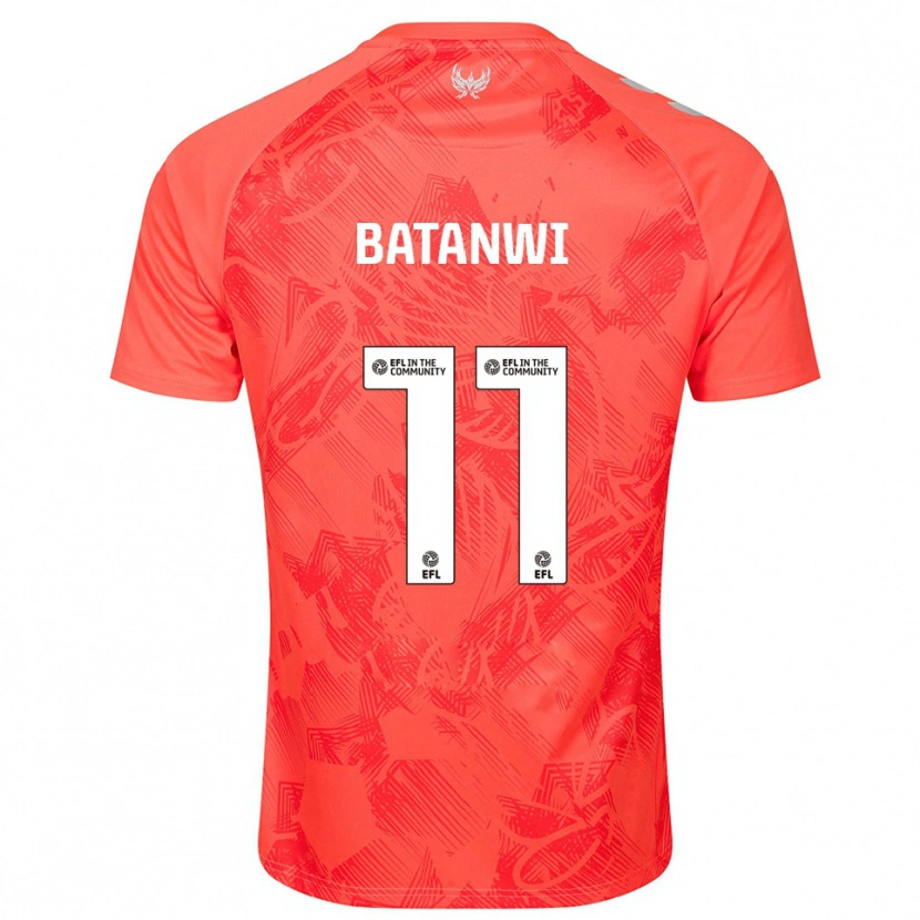 Danxen Uomo Maglia Tristen Batanwi #11 Arancione Bianco Kit Gara Away 2025/26 Maglietta