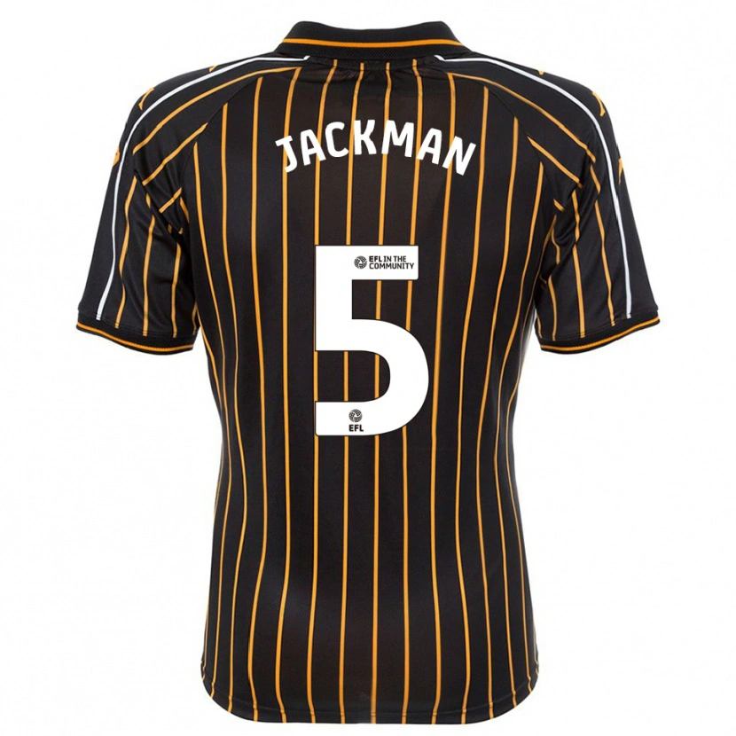 Danxen Uomo Maglia Ellice Jackman #5 Bianco Nero Kit Gara Away 2025/26 Maglietta