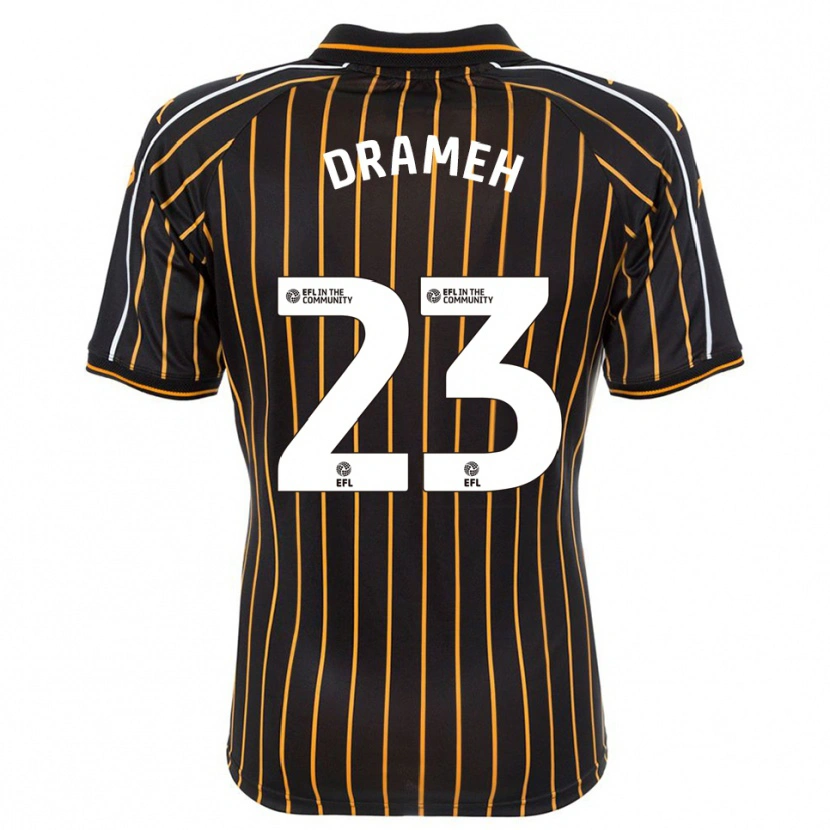 Danxen Uomo Maglia Cody Drameh #23 Bianco Nero Kit Gara Away 2025/26 Maglietta