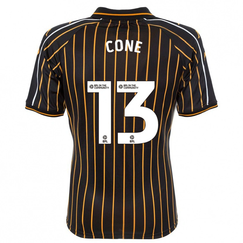 Danxen Uomo Maglia Sharla Cone #13 Bianco Nero Kit Gara Away 2025/26 Maglietta