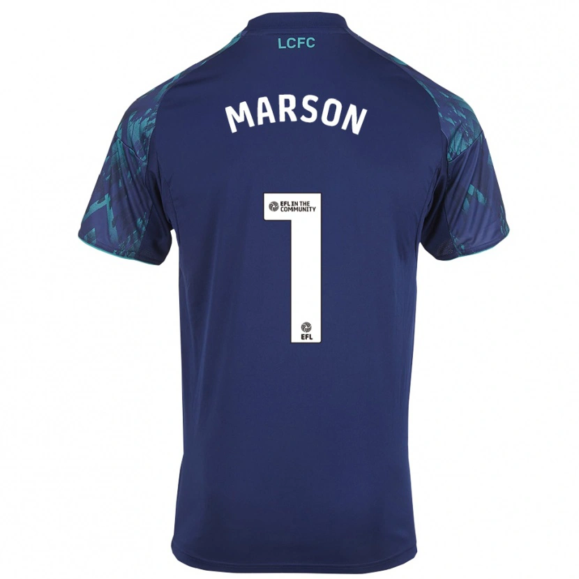 Danxen Uomo Maglia Freddie Marson #1 Blu Marino Verde Bianco Kit Gara Away 2025/26 Maglietta