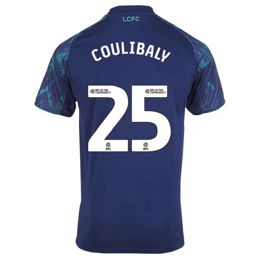Danxen Uomo Maglia Woyo Coulibaly #25 Blu Marino Verde Bianco Kit Gara Away 2025/26 Maglietta