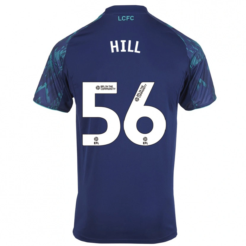 Danxen Uomo Maglia Deniche Hill #56 Blu Marino Verde Bianco Kit Gara Away 2025/26 Maglietta