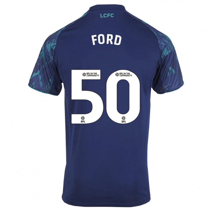 Danxen Uomo Maglia Harvey Godsmark Ford #50 Blu Marino Verde Bianco Kit Gara Away 2025/26 Maglietta