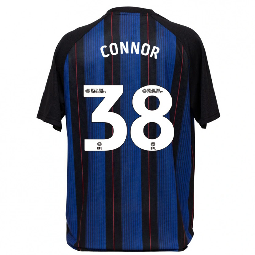 Danxen Uomo Maglia Shea Connor #38 Blu Nero Kit Gara Away 2025/26 Maglietta