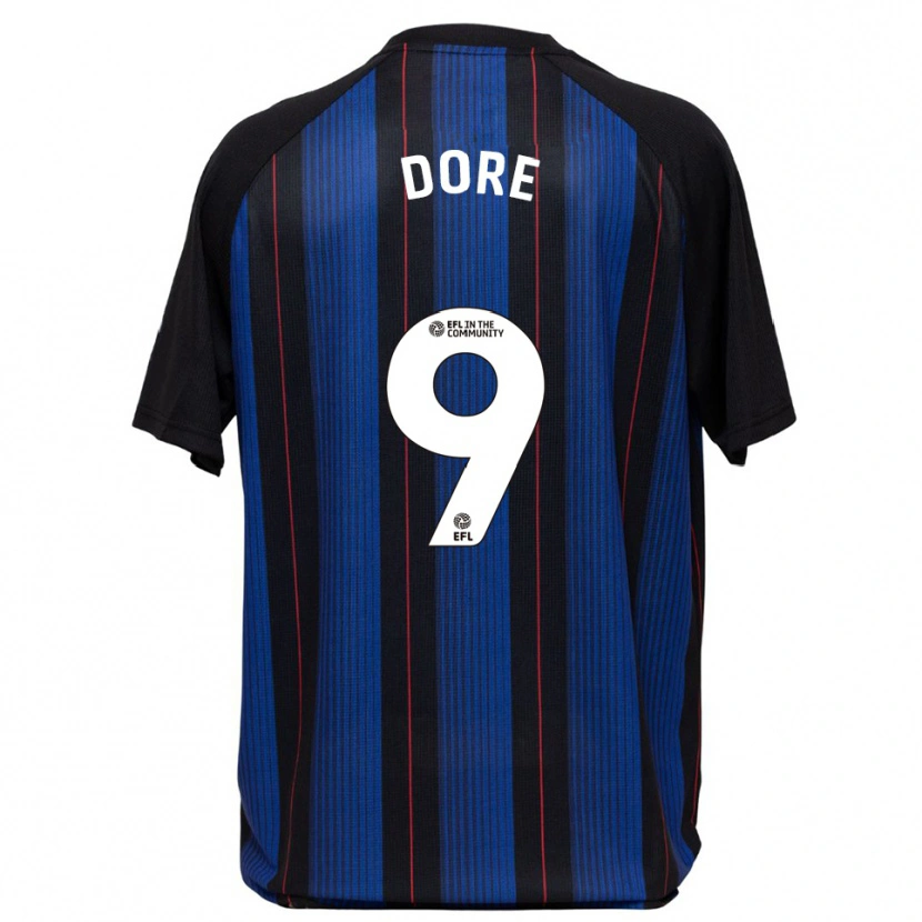 Danxen Uomo Maglia Addis Dore #9 Blu Nero Kit Gara Away 2025/26 Maglietta