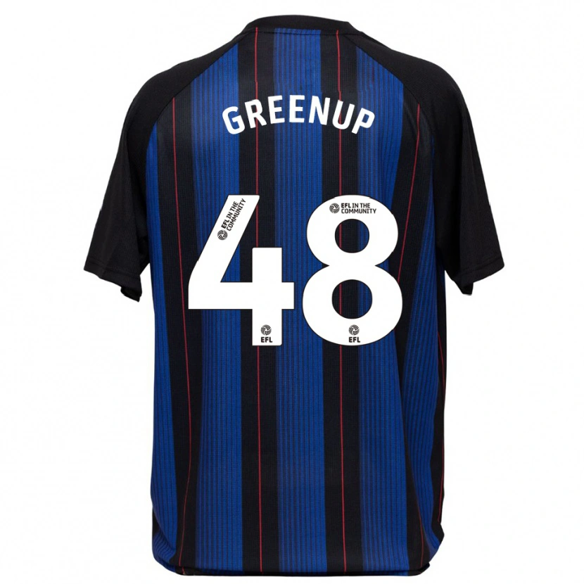 Danxen Uomo Maglia Isaac Greenup #48 Blu Nero Kit Gara Away 2025/26 Maglietta