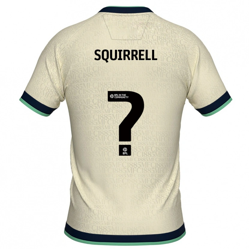 Danxen Uomo Maglia Emma Squirrell #0 Champagne Blu Marino Kit Gara Away 2025/26 Maglietta