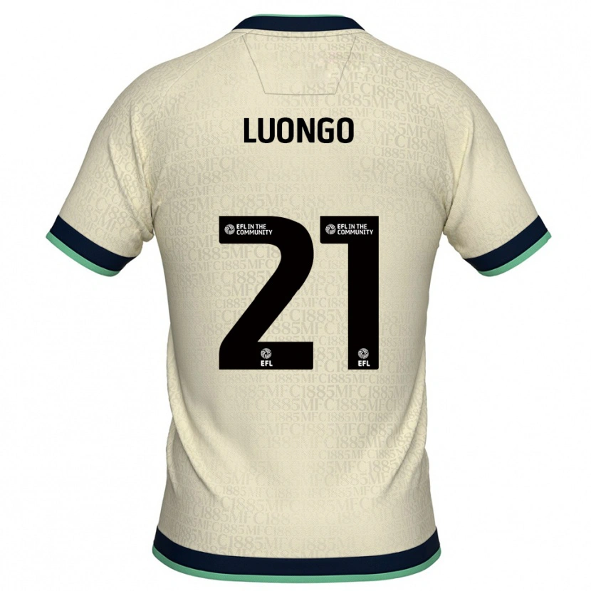 Danxen Uomo Maglia Massimo Luongo #21 Champagne Blu Marino Kit Gara Away 2025/26 Maglietta