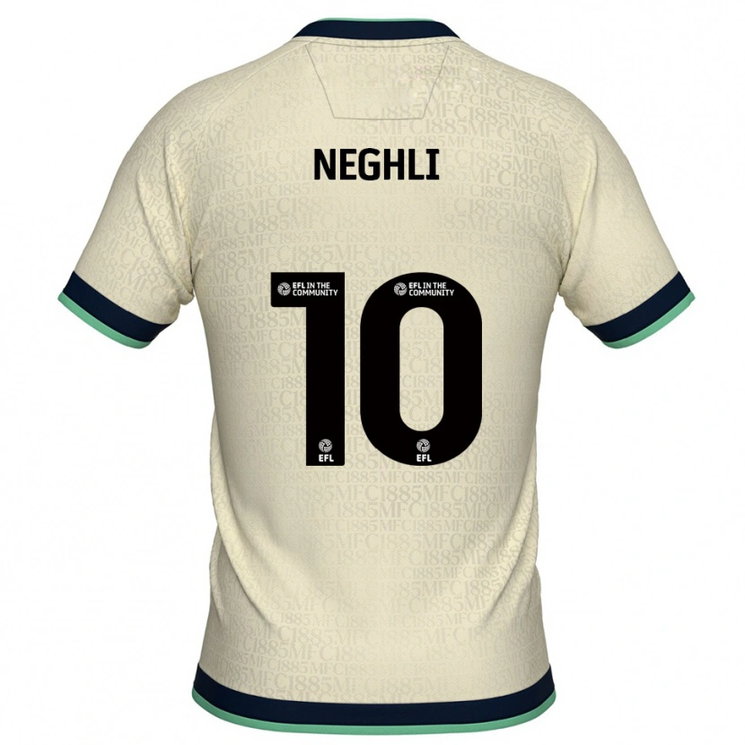 Danxen Uomo Maglia Camiel Neghli #10 Champagne Blu Marino Kit Gara Away 2025/26 Maglietta