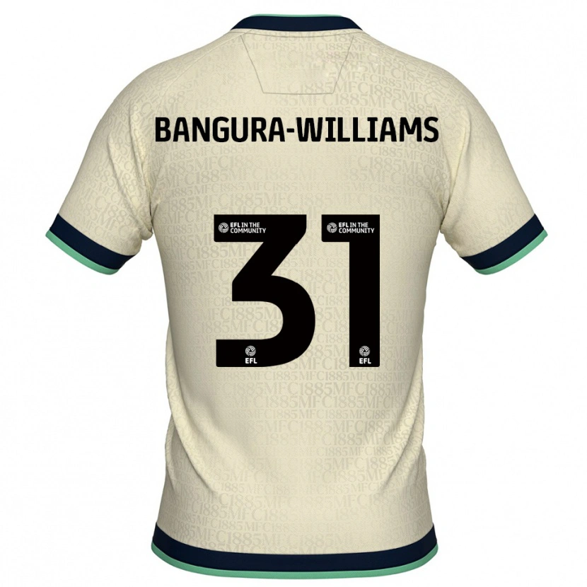 Danxen Uomo Maglia Ra'ees Bangura-Williams #31 Champagne Blu Marino Kit Gara Away 2025/26 Maglietta