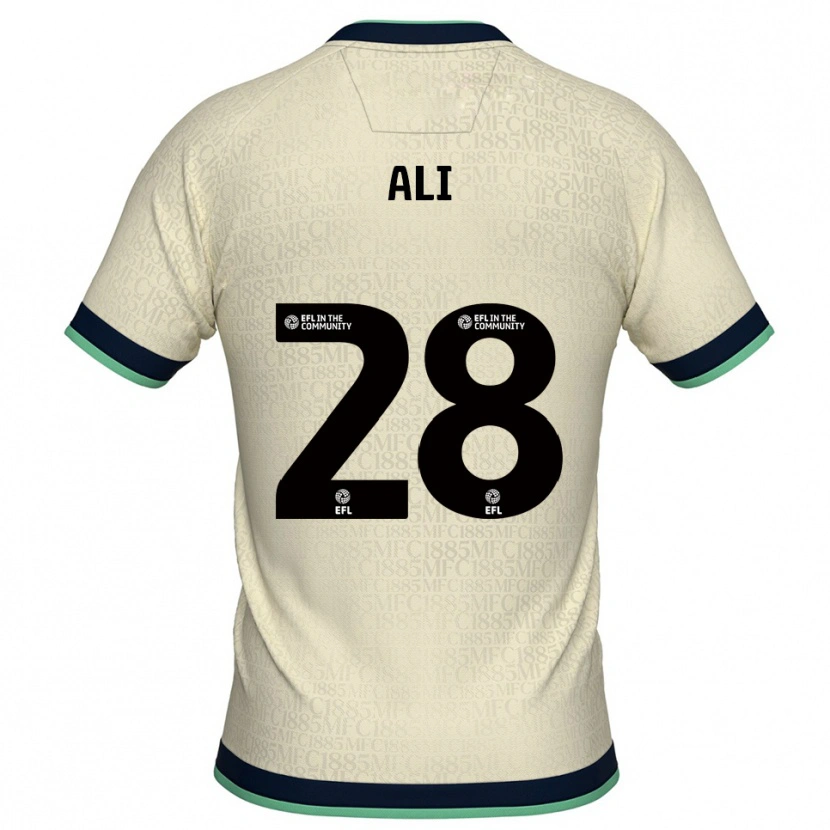 Danxen Uomo Maglia Francesca Ali #28 Champagne Blu Marino Kit Gara Away 2025/26 Maglietta