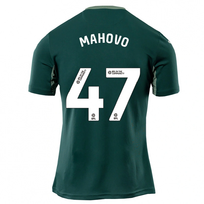Danxen Uomo Maglia Lucien Mahovo #47 Verde Bianco Viola Kit Gara Away 2025/26 Maglietta