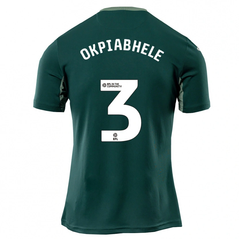 Danxen Uomo Maglia Oser Okpiabhele #3 Verde Bianco Viola Kit Gara Away 2025/26 Maglietta