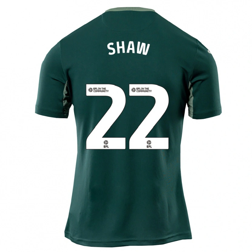 Danxen Uomo Maglia Shannon Shaw #22 Verde Bianco Viola Kit Gara Away 2025/26 Maglietta