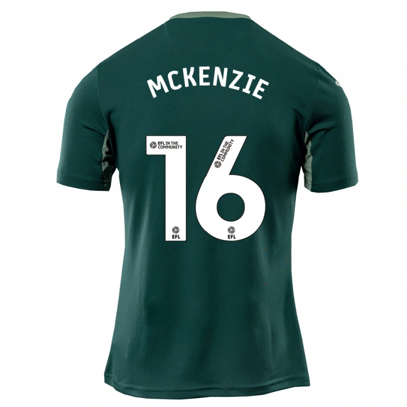 Danxen Uomo Maglia Mason Mckenzie #16 Verde Bianco Viola Kit Gara Away 2025/26 Maglietta
