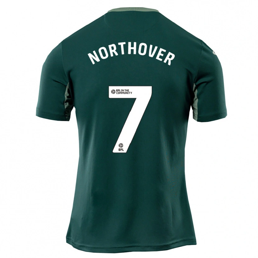 Danxen Uomo Maglia Foden Northover #7 Verde Bianco Viola Kit Gara Away 2025/26 Maglietta