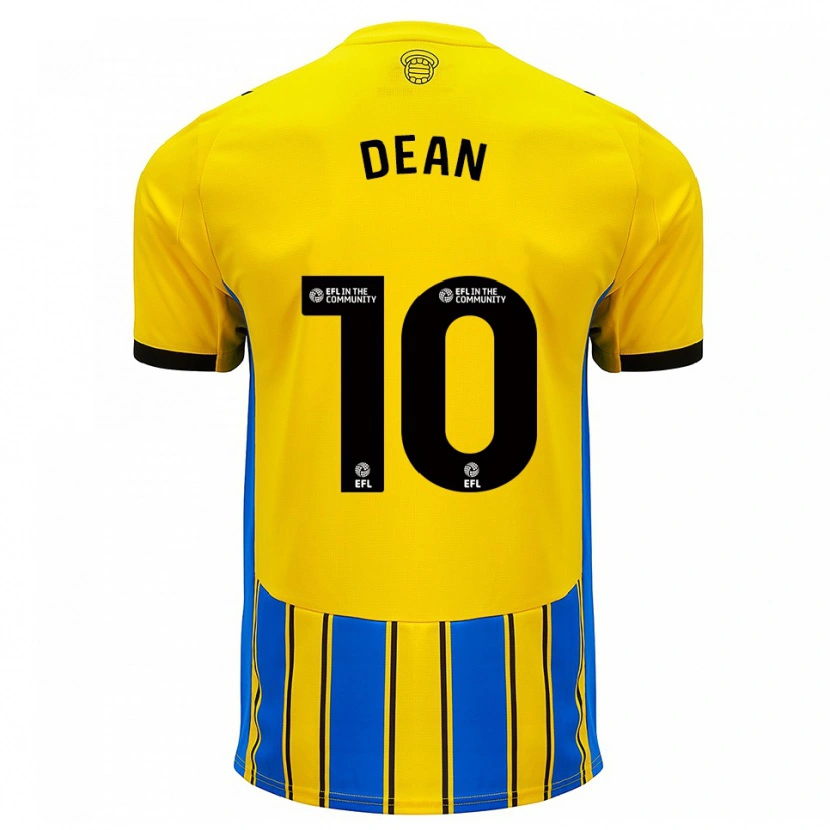 Danxen Uomo Maglia Rianna Dean #10 Blu Giallo Kit Gara Away 2025/26 Maglietta