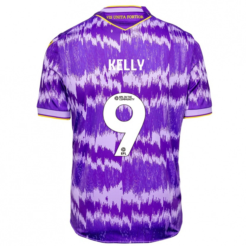 Danxen Uomo Maglia Isreal Kelly #9 Viola Giallo Kit Gara Away 2025/26 Maglietta