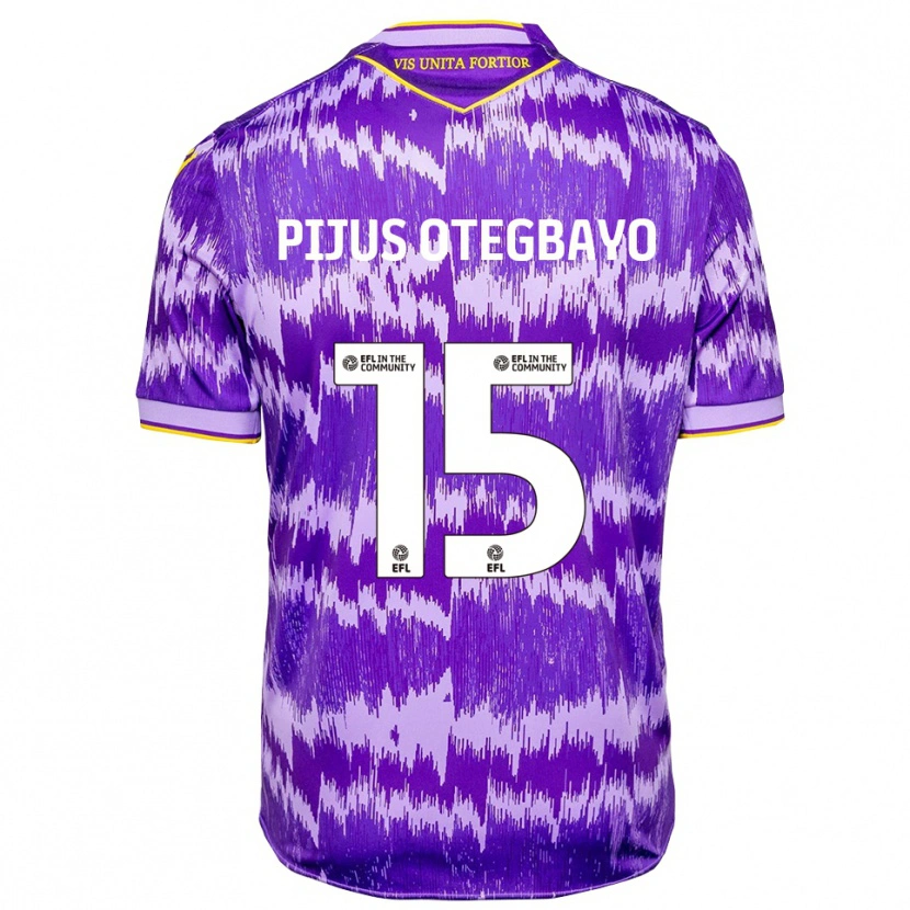 Danxen Uomo Maglia Raphael Pijus Otegbayo #15 Viola Giallo Kit Gara Away 2025/26 Maglietta