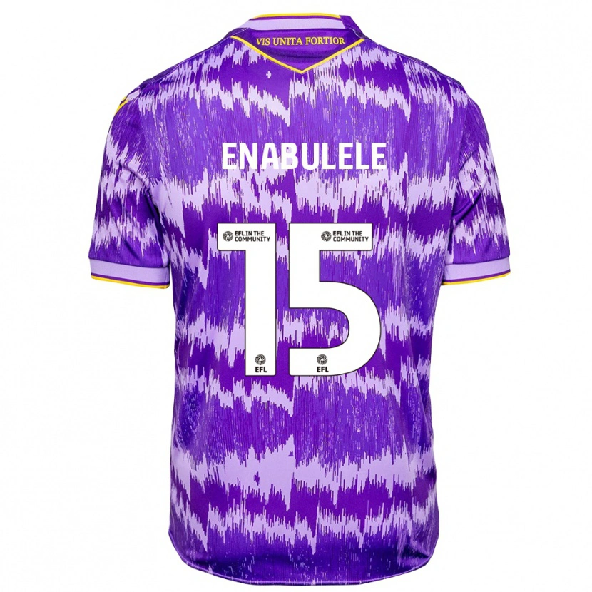 Danxen Uomo Maglia Oghosaiwi Enabulele #15 Viola Giallo Kit Gara Away 2025/26 Maglietta